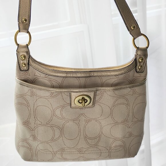 GUC Coach Sparkly Crossbody Bag-Shimmer Thread - Picture 1 of 12